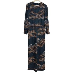 Scotch Soda Magical Altitudes Jumpsuit Floral Mountain Print Dark  XS